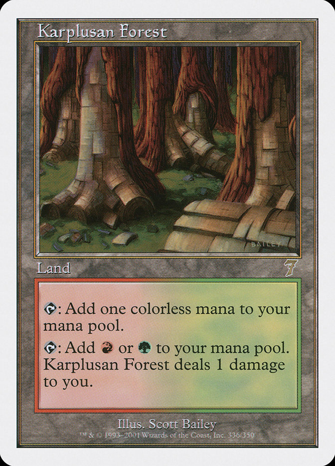 Karplusan Forest [Seventh Edition] MTG Single Magic: The Gathering | Red Claw Gaming