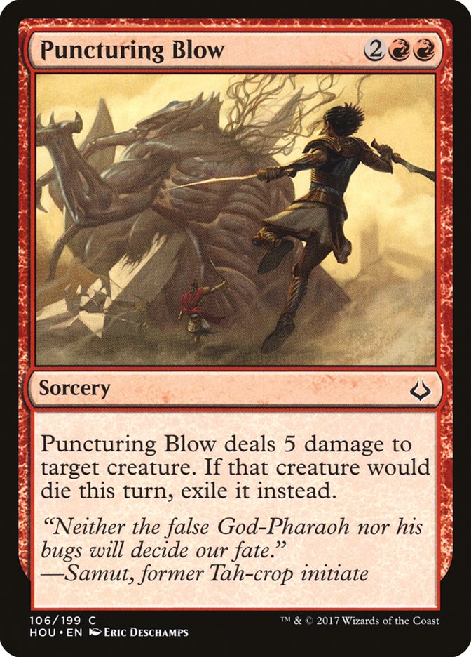 Puncturing Blow [Hour of Devastation] MTG Single Magic: The Gathering | Red Claw Gaming