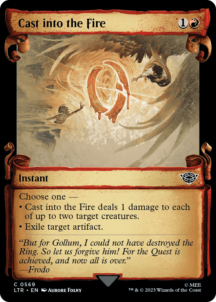 Cast into the Fire [The Lord of the Rings: Tales of Middle-Earth Showcase Scrolls] MTG Single Magic: The Gathering | Red Claw Gaming