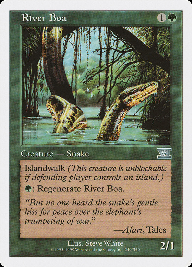 River Boa [Classic Sixth Edition] MTG Single Magic: The Gathering | Red Claw Gaming