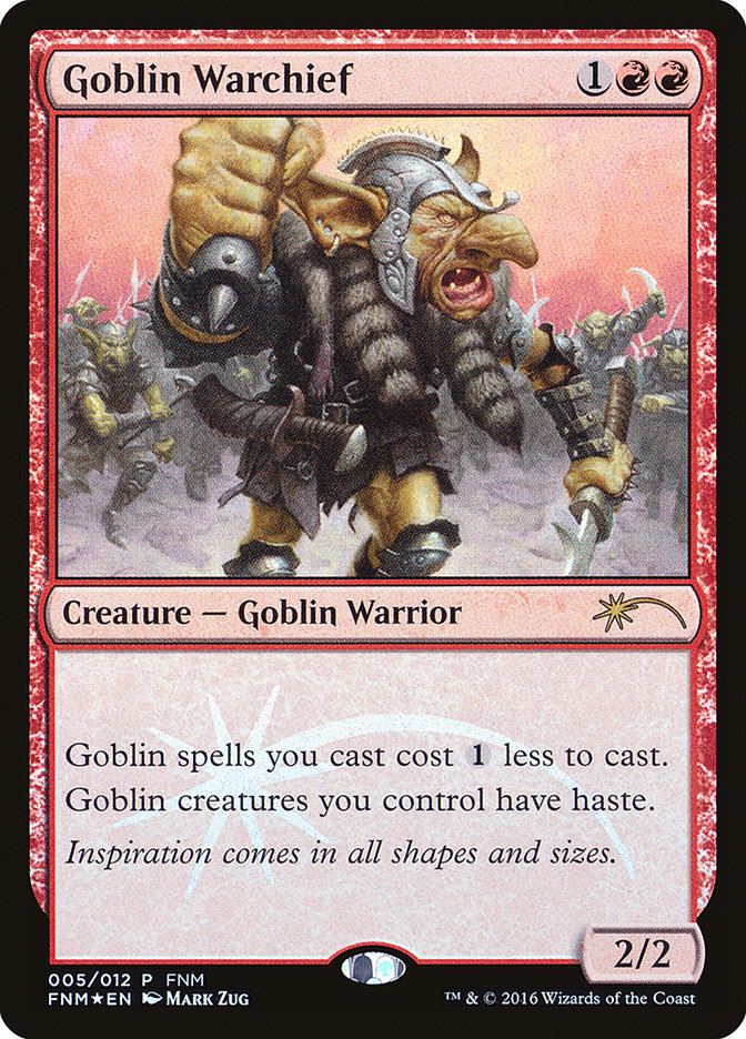 Goblin Warchief [Friday Night Magic 2016] MTG Single Magic: The Gathering | Red Claw Gaming