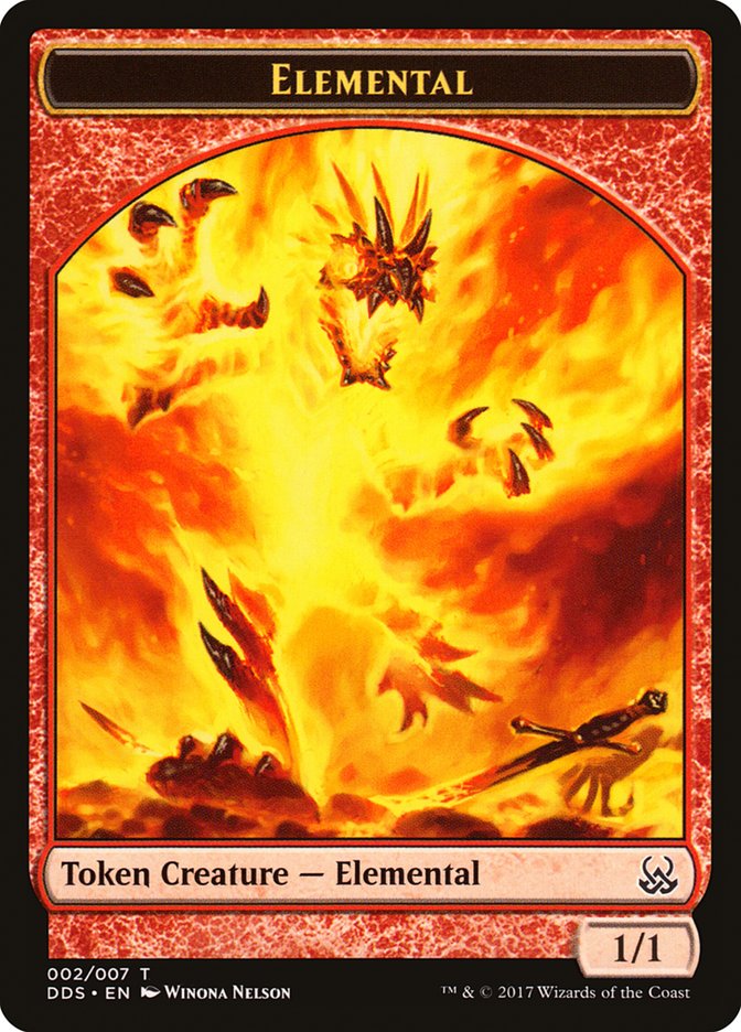 Elemental Token [Duel Decks: Mind vs. Might Tokens] MTG Single Magic: The Gathering | Red Claw Gaming