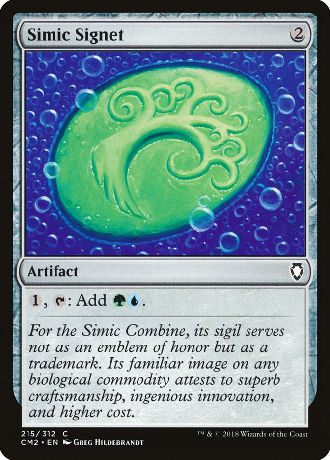 Simic Signet (215/312) [Commander Anthology Volume II] MTG Single Magic: The Gathering | Red Claw Gaming
