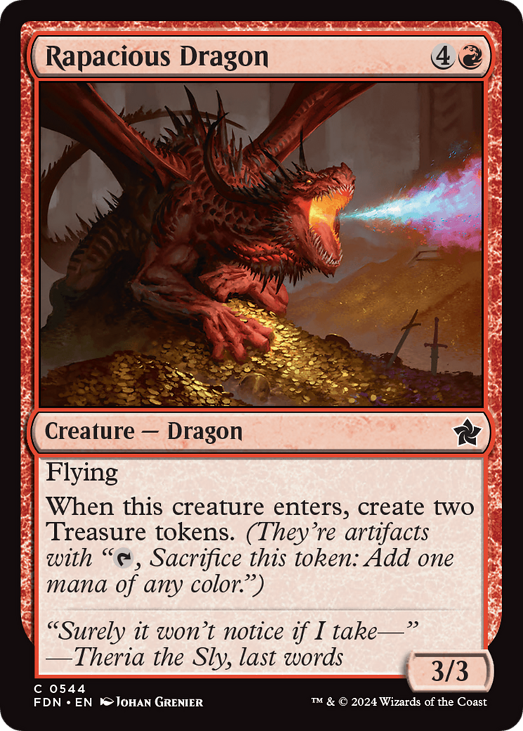 Rapacious Dragon [Foundations] MTG Single Magic: The Gathering | Red Claw Gaming
