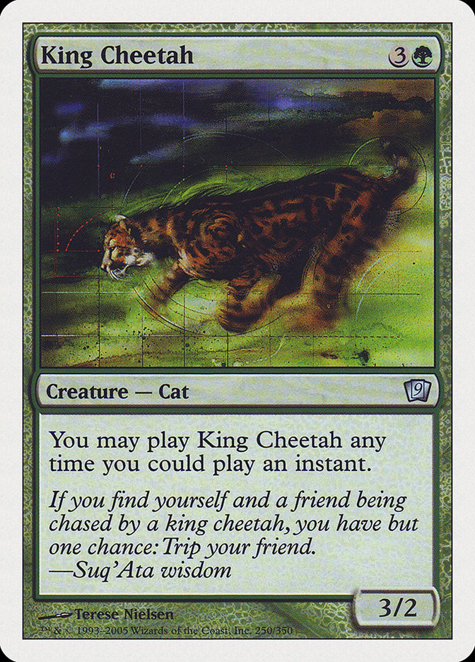 King Cheetah [Ninth Edition] MTG Single Magic: The Gathering | Red Claw Gaming