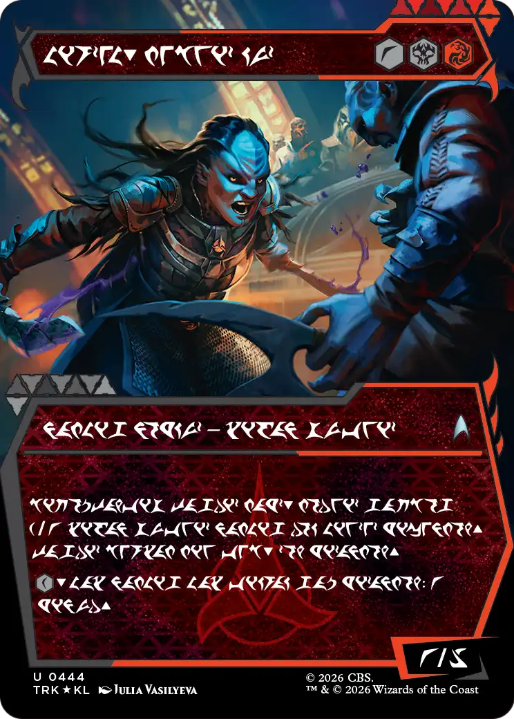 L'Rell, Fierce Visionary (Showcase) (Klingon) [Star Trek] MTG Single Magic: The Gathering | Red Claw Gaming