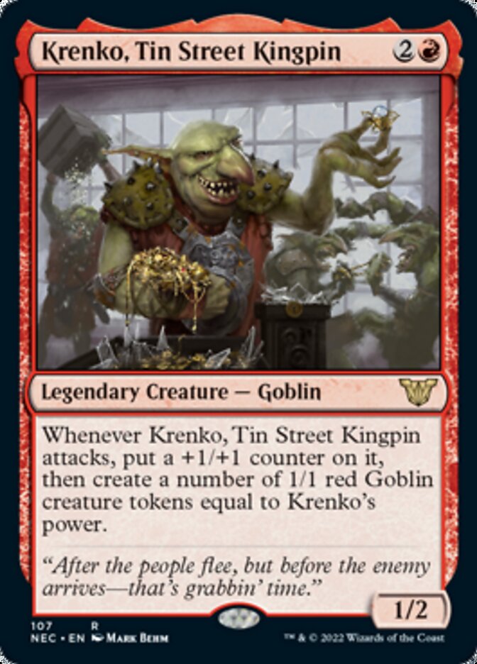 Krenko, Tin Street Kingpin [Kamigawa: Neon Dynasty Commander] MTG Single Magic: The Gathering | Red Claw Gaming