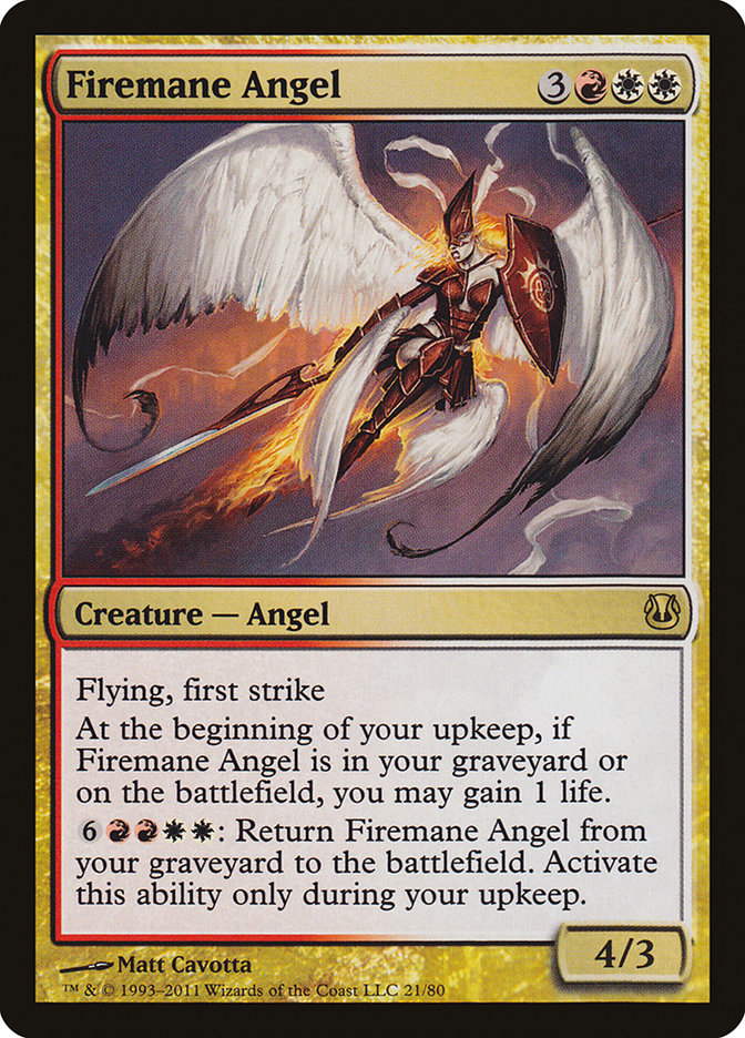 Firemane Angel [Duel Decks: Ajani vs. Nicol Bolas] MTG Single Magic: The Gathering | Red Claw Gaming