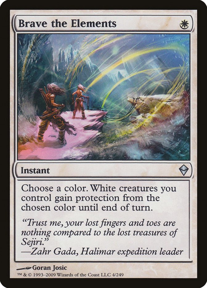 Brave the Elements [Zendikar] MTG Single Magic: The Gathering | Red Claw Gaming