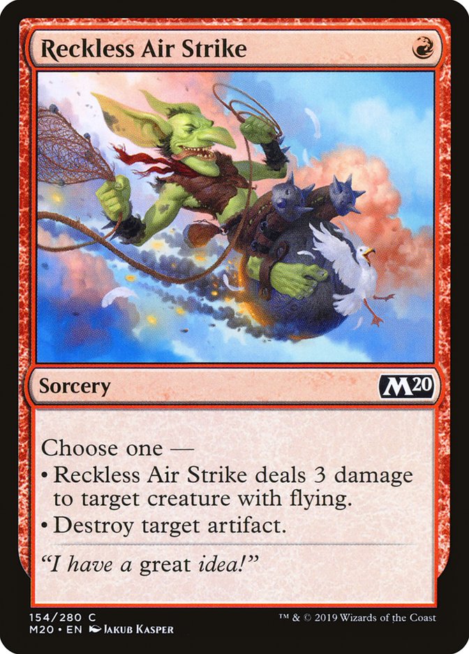 Reckless Air Strike [Core Set 2020] MTG Single Magic: The Gathering | Red Claw Gaming