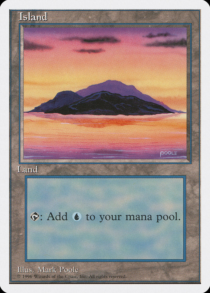 Island (Dark Clouds, Signature on Bottom Right) [Introductory Two-Player Set] MTG Single Magic: The Gathering | Red Claw Gaming