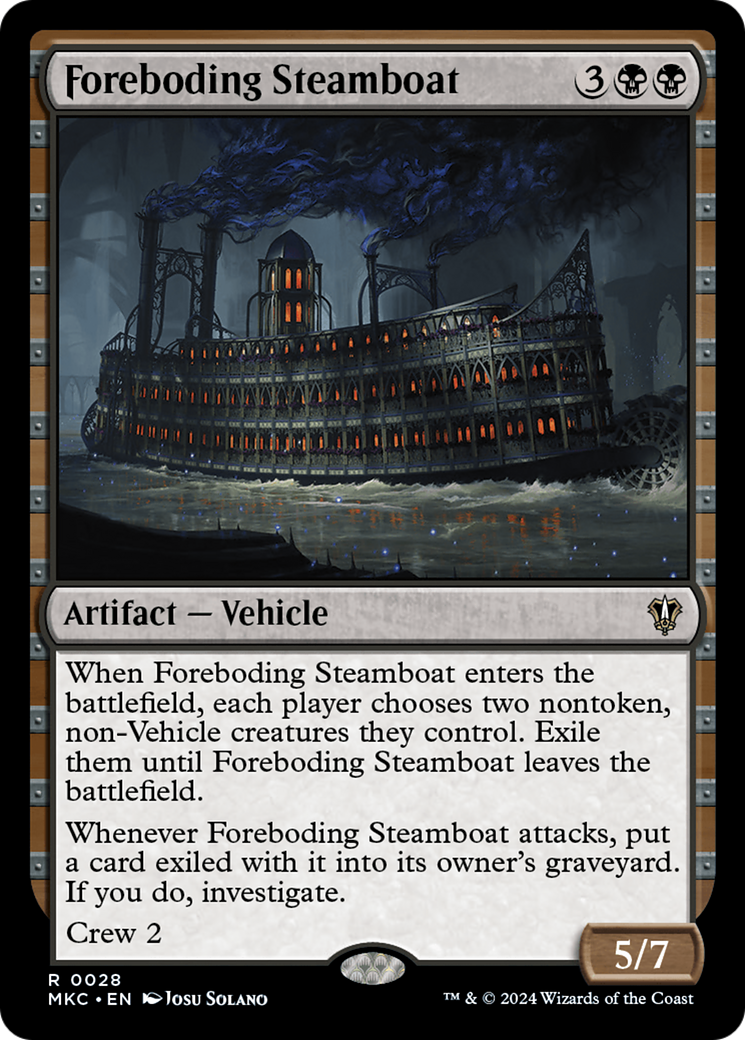 Foreboding Steamboat [Murders at Karlov Manor Commander] MTG Single Magic: The Gathering    | Red Claw Gaming