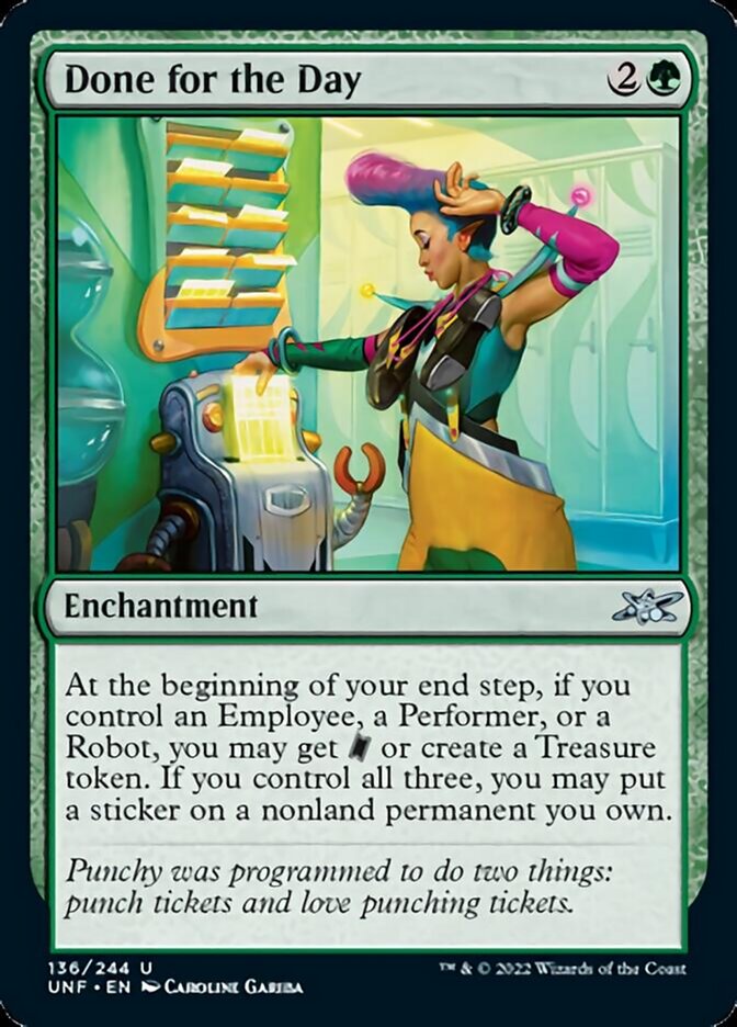 Done for the Day [Unfinity] MTG Single Magic: The Gathering    | Red Claw Gaming