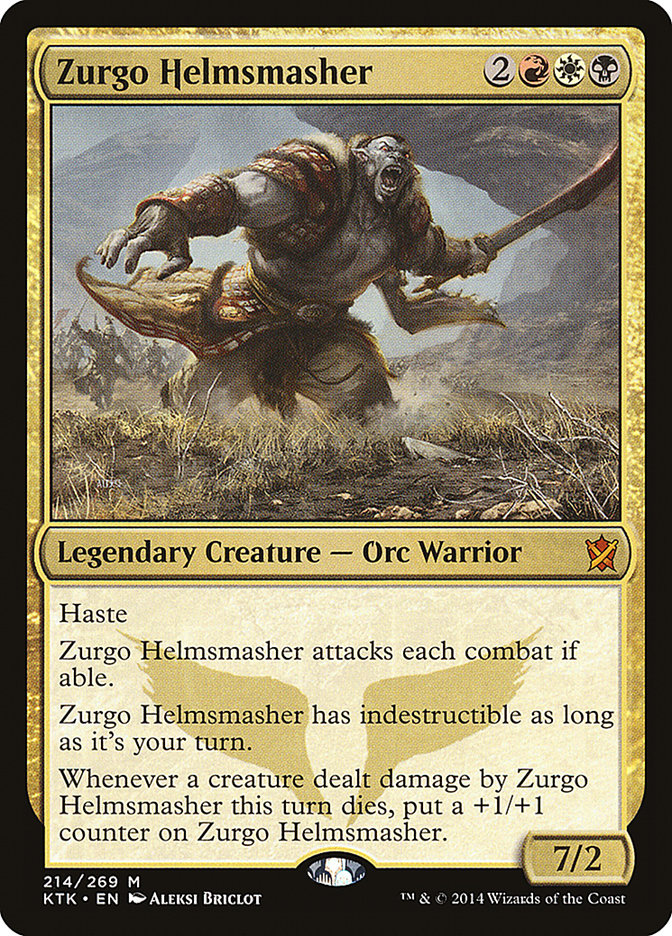 Zurgo Helmsmasher [Khans of Tarkir] MTG Single Magic: The Gathering | Red Claw Gaming
