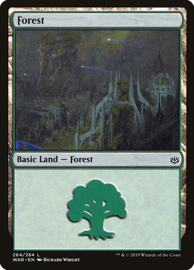 Forest (264) [War of the Spark] MTG Single Magic: The Gathering | Red Claw Gaming