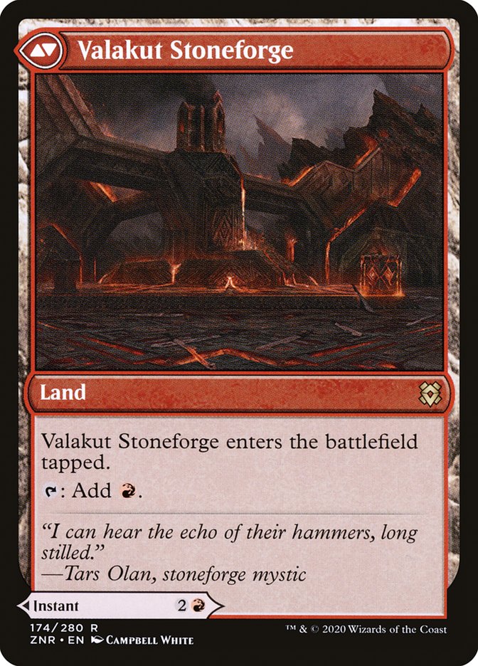 Valakut Awakening // Valakut Stoneforge [Zendikar Rising] MTG Single Magic: The Gathering | Red Claw Gaming