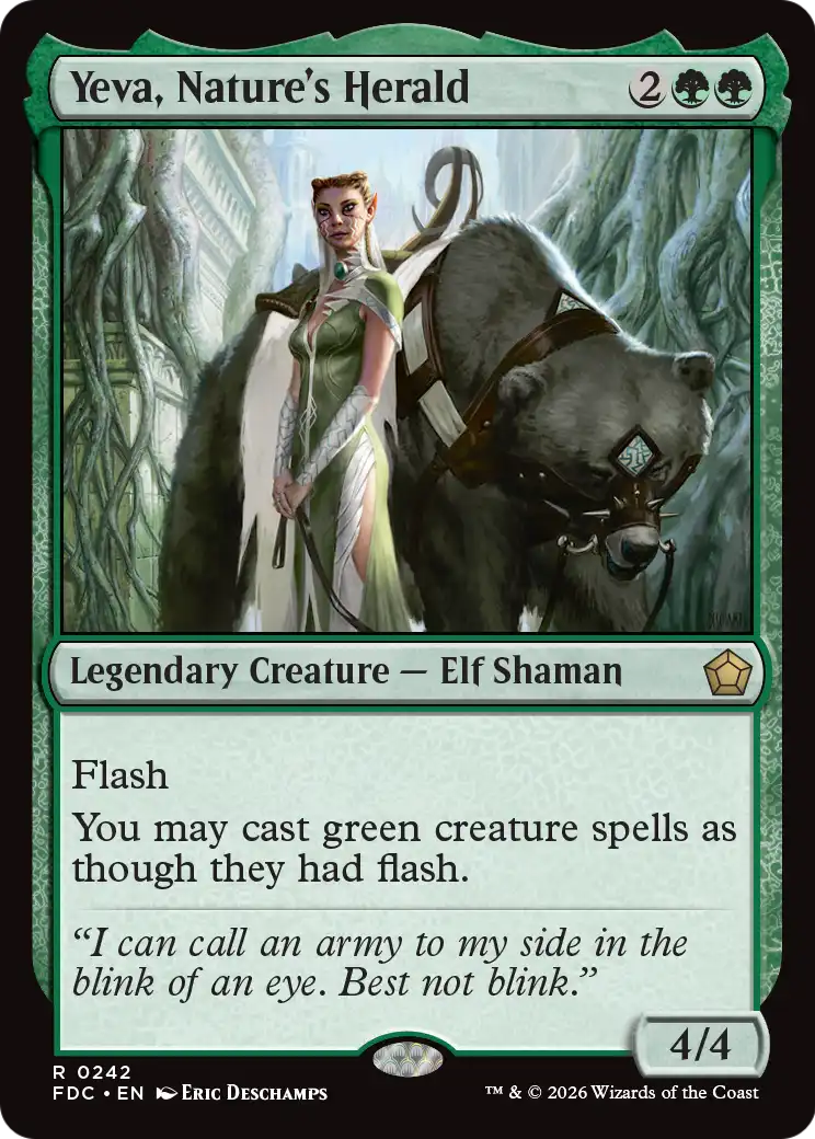 Yeva, Nature's Herald [Foundations Commander] | Red Claw Gaming