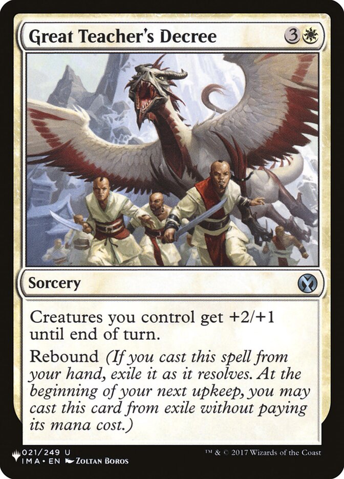 Great Teacher's Decree [The List] MTG Single Magic: The Gathering | Red Claw Gaming