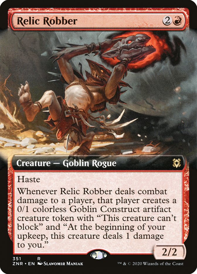 Relic Robber (Extended Art) [Zendikar Rising] MTG Single Magic: The Gathering | Red Claw Gaming