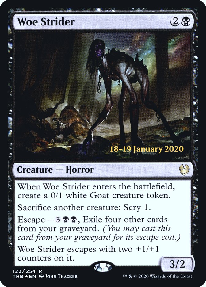 Woe Strider [Theros Beyond Death Prerelease Promos] MTG Single Magic: The Gathering | Red Claw Gaming