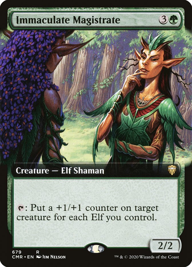 Immaculate Magistrate (Extended Art) [Commander Legends] MTG Single Magic: The Gathering | Red Claw Gaming