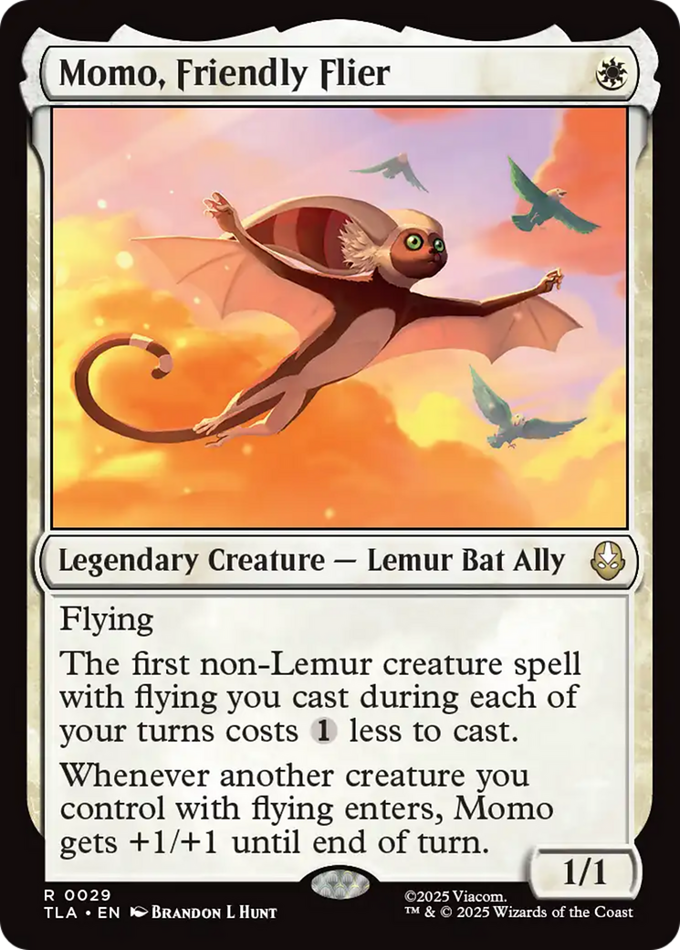 Momo, Friendly Flier [Avatar: The Last Airbender] MTG Single Magic: The Gathering | Red Claw Gaming