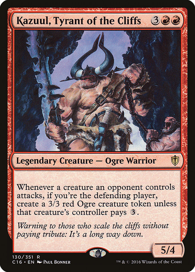 Kazuul, Tyrant of the Cliffs [Commander 2016] MTG Single Magic: The Gathering | Red Claw Gaming