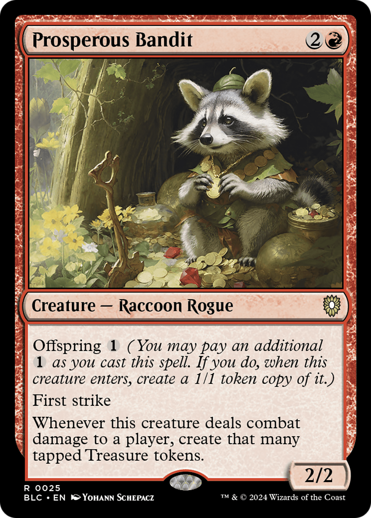 Prosperous Bandit [Bloomburrow Commander] MTG Single Magic: The Gathering | Red Claw Gaming