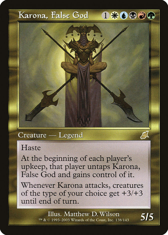 Karona, False God [Scourge] MTG Single Magic: The Gathering | Red Claw Gaming