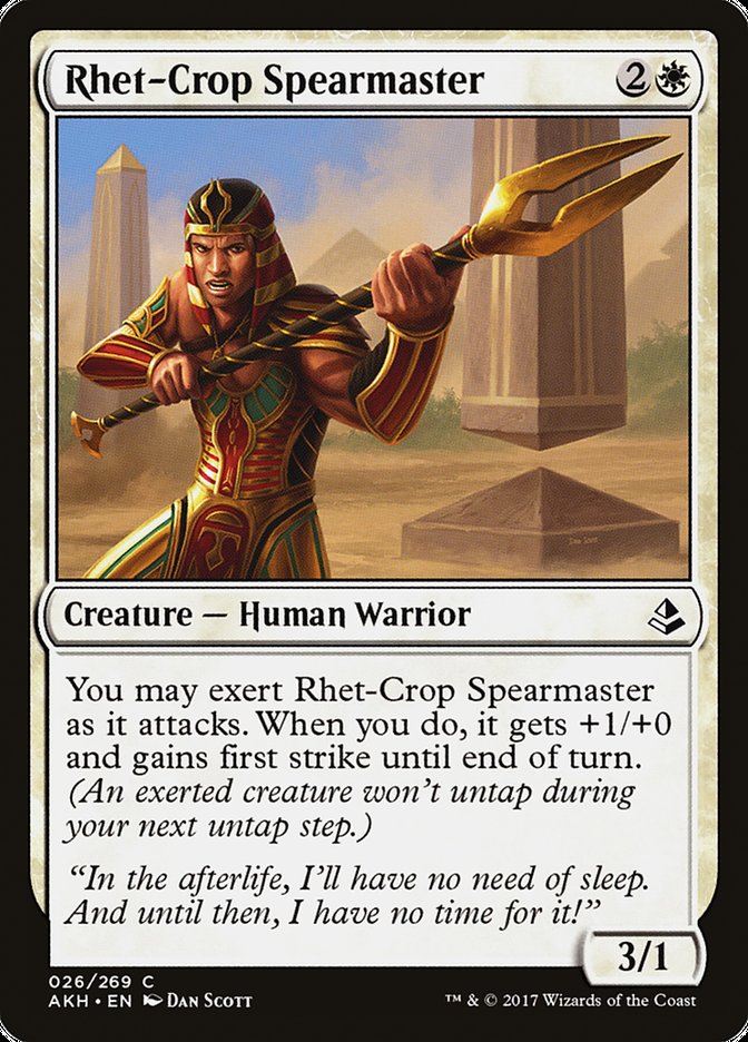 Rhet-Crop Spearmaster [Amonkhet] MTG Single Magic: The Gathering | Red Claw Gaming
