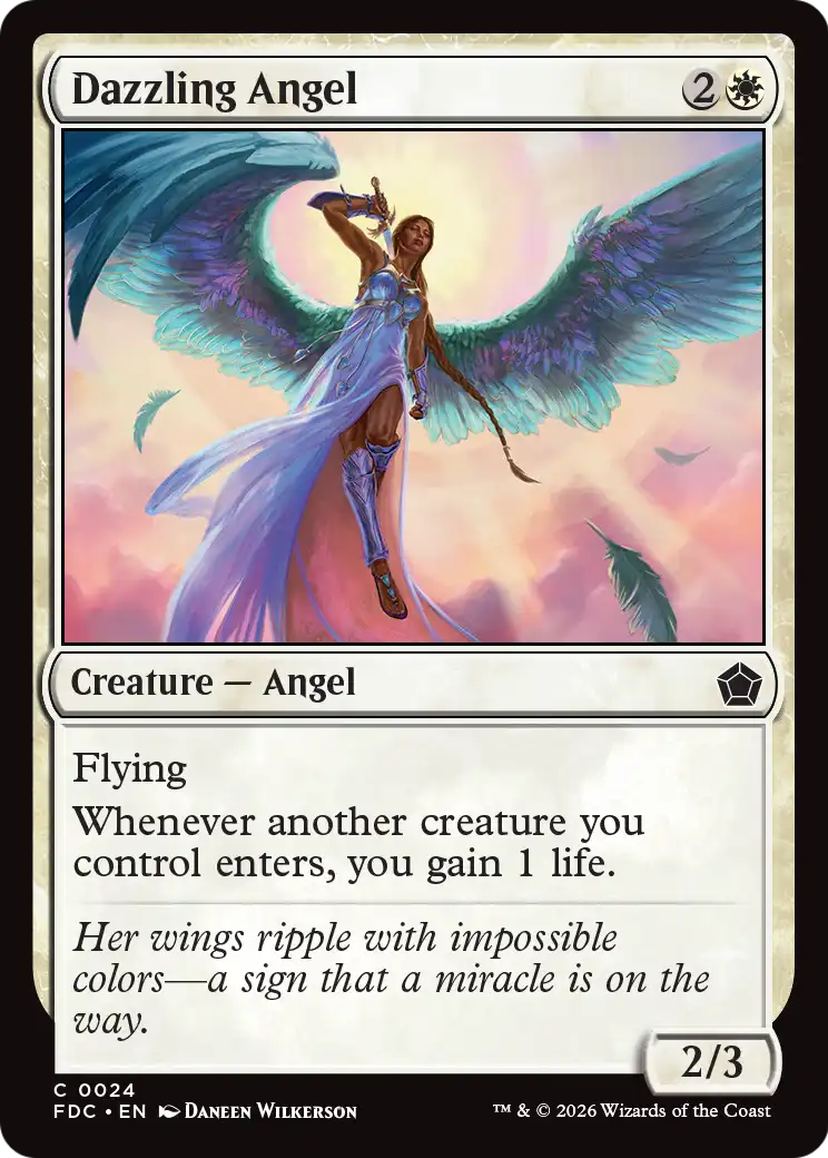 Dazzling Angel [Foundations Commander] | Red Claw Gaming