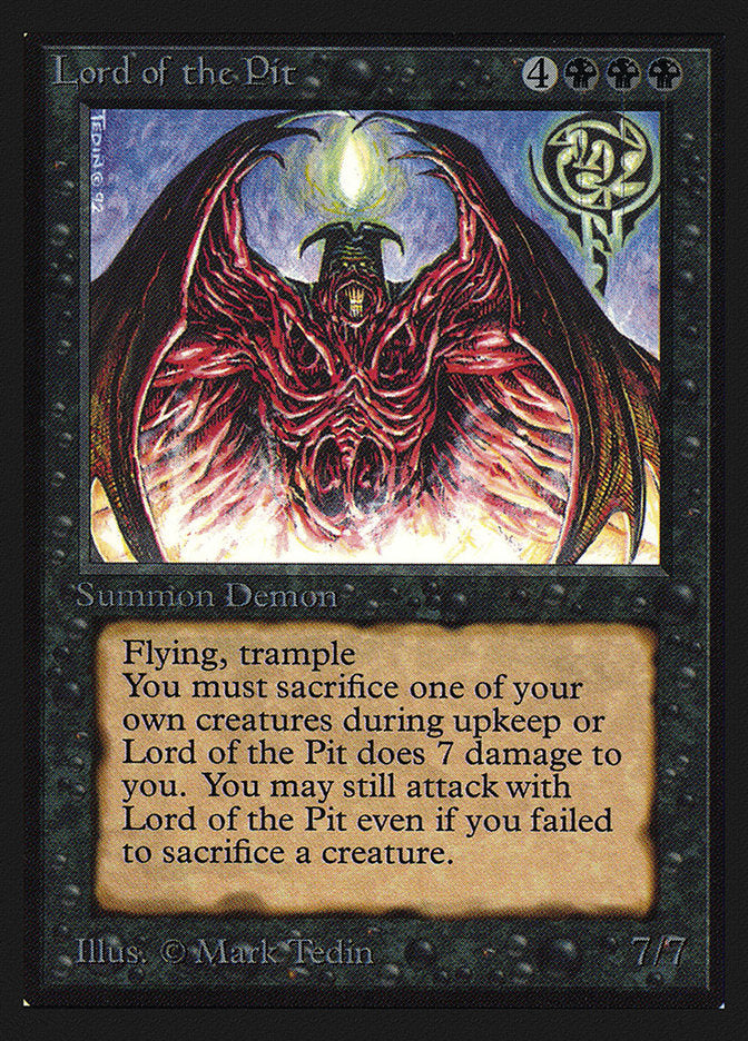 Lord of the Pit [International Collectors' Edition] MTG Single Magic: The Gathering | Red Claw Gaming