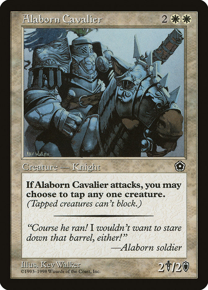 Alaborn Cavalier [Portal Second Age] MTG Single Magic: The Gathering | Red Claw Gaming