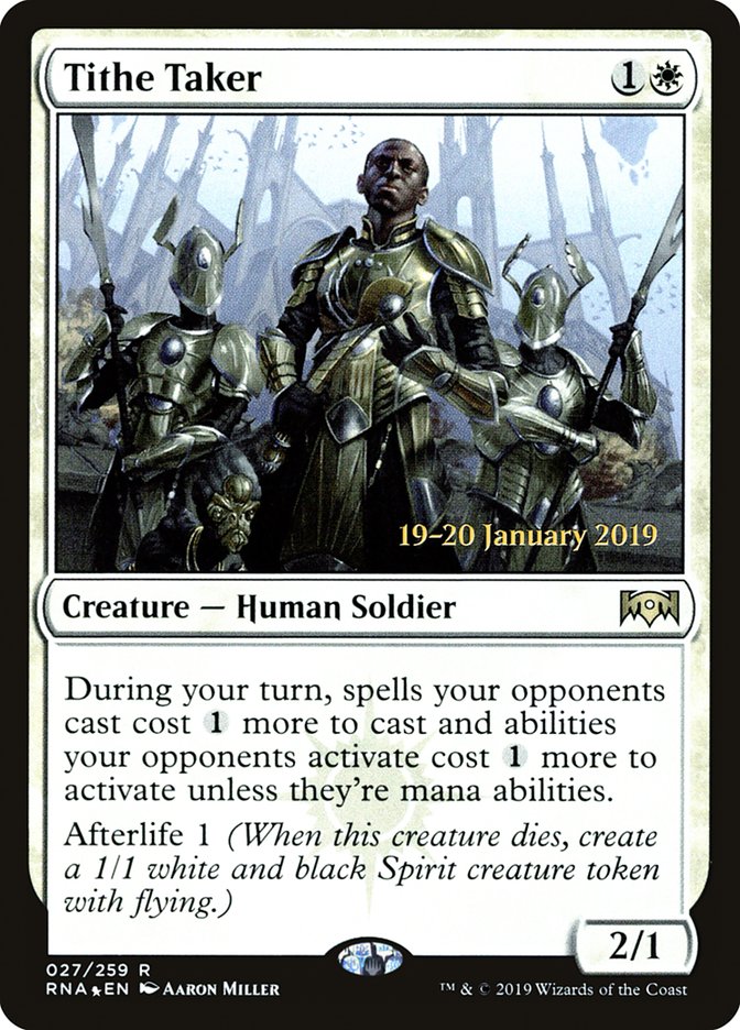 Tithe Taker [Ravnica Allegiance Prerelease Promos] MTG Single Magic: The Gathering | Red Claw Gaming