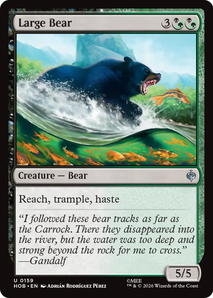 Large Bear [The Hobbit] | Red Claw Gaming