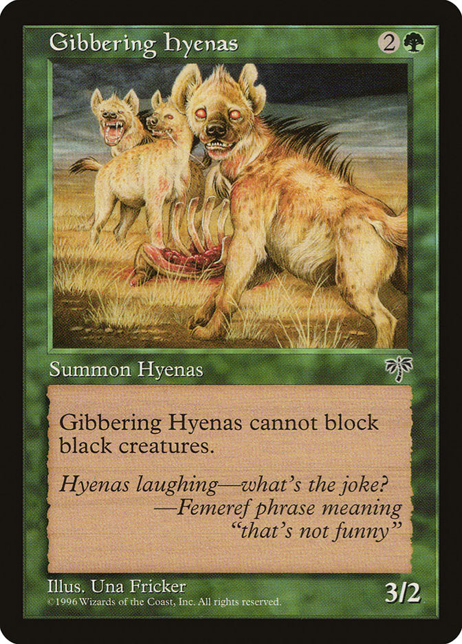 Gibbering Hyenas [Mirage] MTG Single Magic: The Gathering | Red Claw Gaming