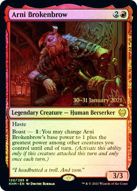 Arni Brokenbrow [Kaldheim Prerelease Promos] MTG Single Magic: The Gathering | Red Claw Gaming