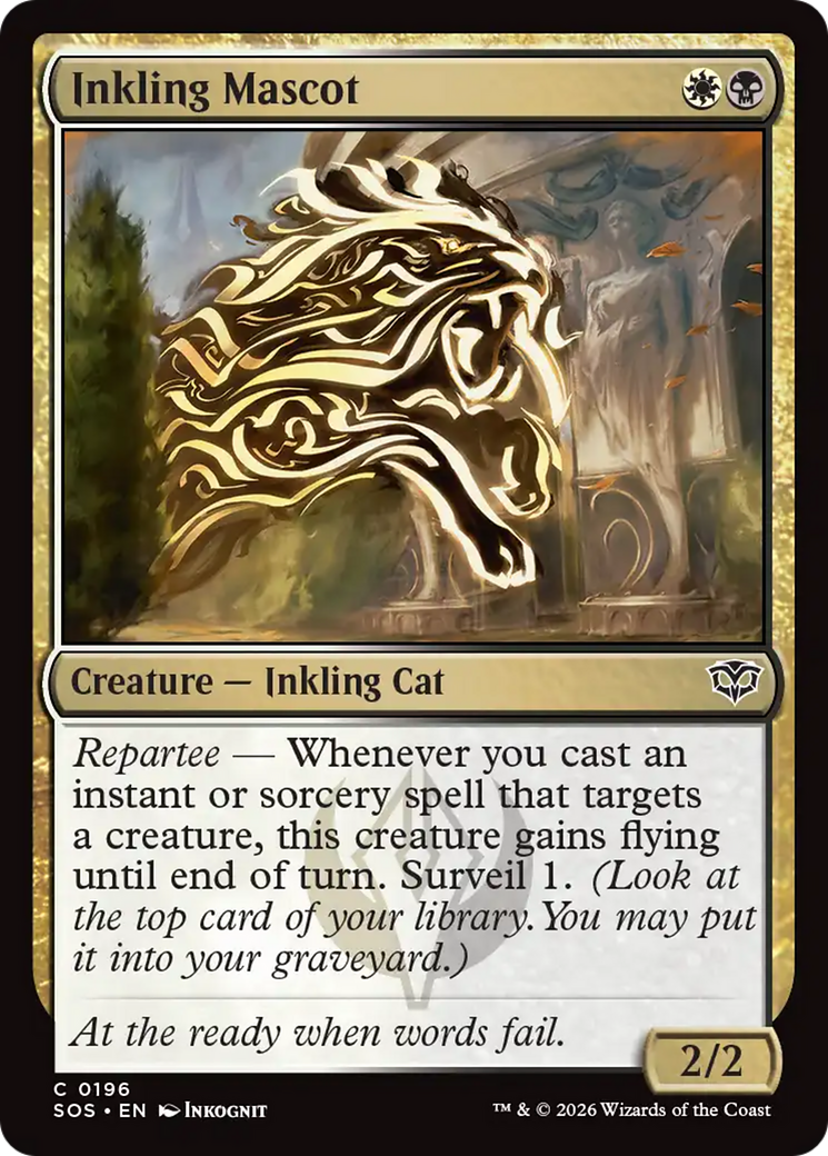 Inkling Mascot [Secrets of Strixhaven] MTG Single Magic: The Gathering | Red Claw Gaming