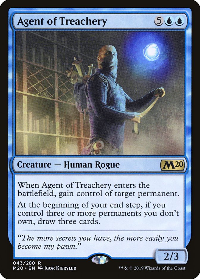 Agent of Treachery [Core Set 2020] MTG Single Magic: The Gathering | Red Claw Gaming