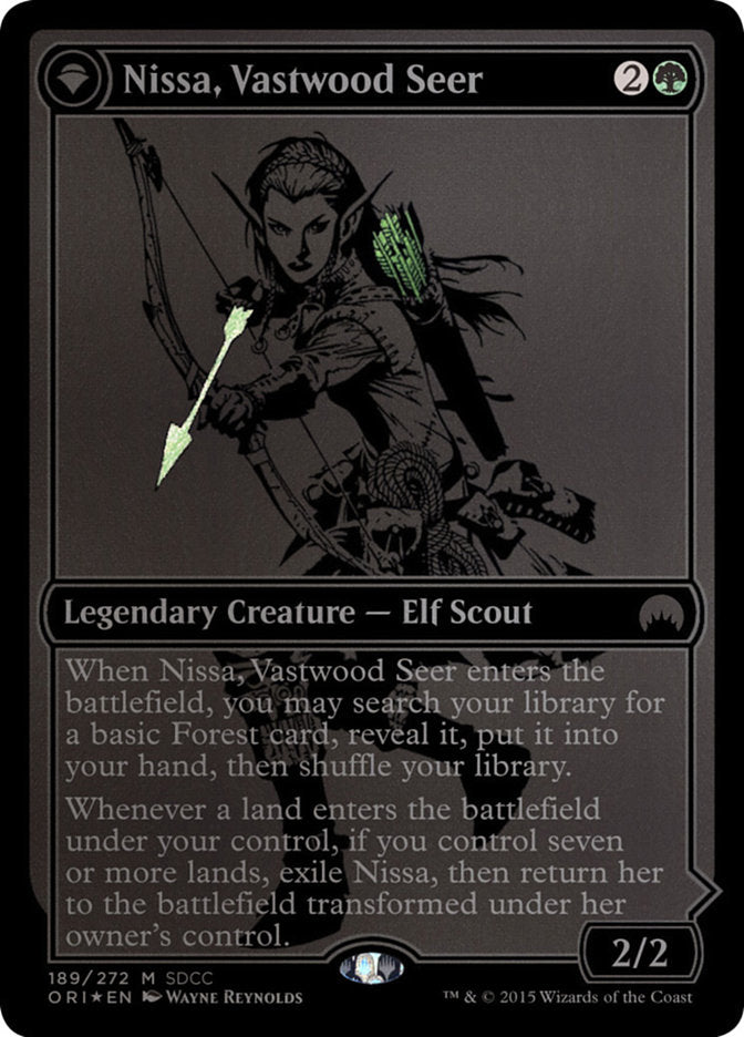 Nissa, Vastwood Seer // Nissa, Sage Animist [San Diego Comic-Con 2015] MTG Single Magic: The Gathering | Red Claw Gaming