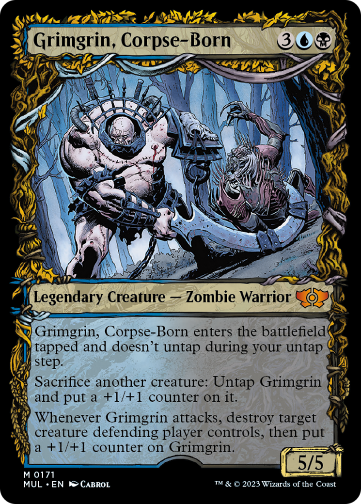 Grimgrin, Corpse-Born (Halo Foil) [Multiverse Legends] MTG Single Magic: The Gathering | Red Claw Gaming