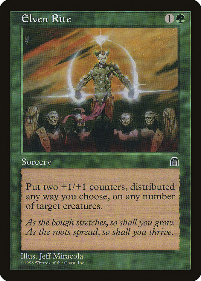 Elven Rite [Stronghold] MTG Single Magic: The Gathering | Red Claw Gaming