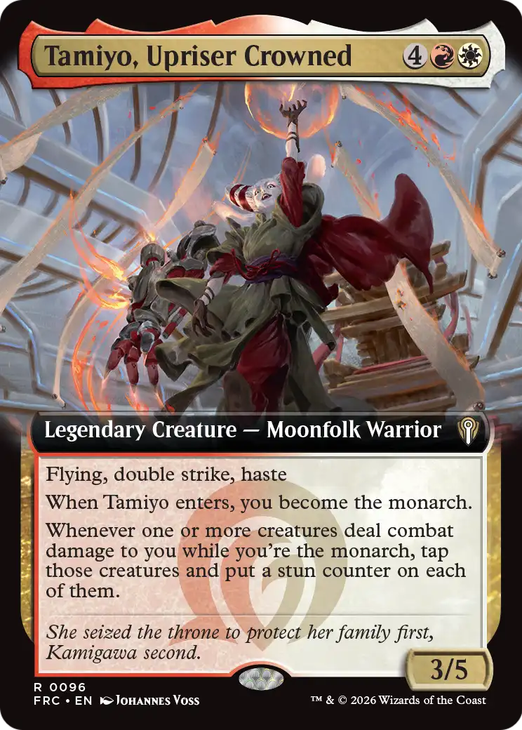 Tamiyo, Upriser Crowned (Extended Art) [Reality Fracture Commander] | Red Claw Gaming