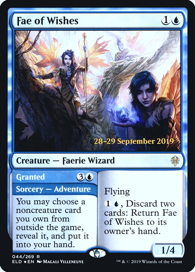 Fae of Wishes // Granted [Throne of Eldraine Prerelease Promos] MTG Single Magic: The Gathering | Red Claw Gaming