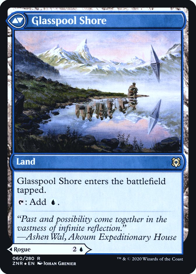 Glasspool Mimic // Glasspool Shore [Zendikar Rising Prerelease Promos] MTG Single Magic: The Gathering | Red Claw Gaming