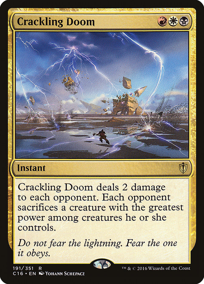 Crackling Doom [Commander 2016] MTG Single Magic: The Gathering | Red Claw Gaming