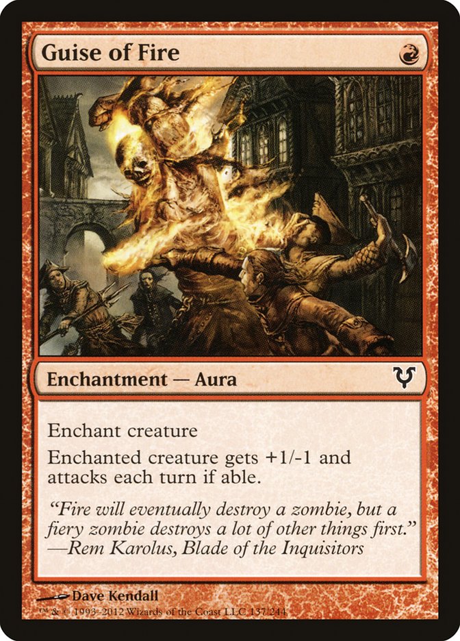 Guise of Fire [Avacyn Restored] MTG Single Magic: The Gathering | Red Claw Gaming