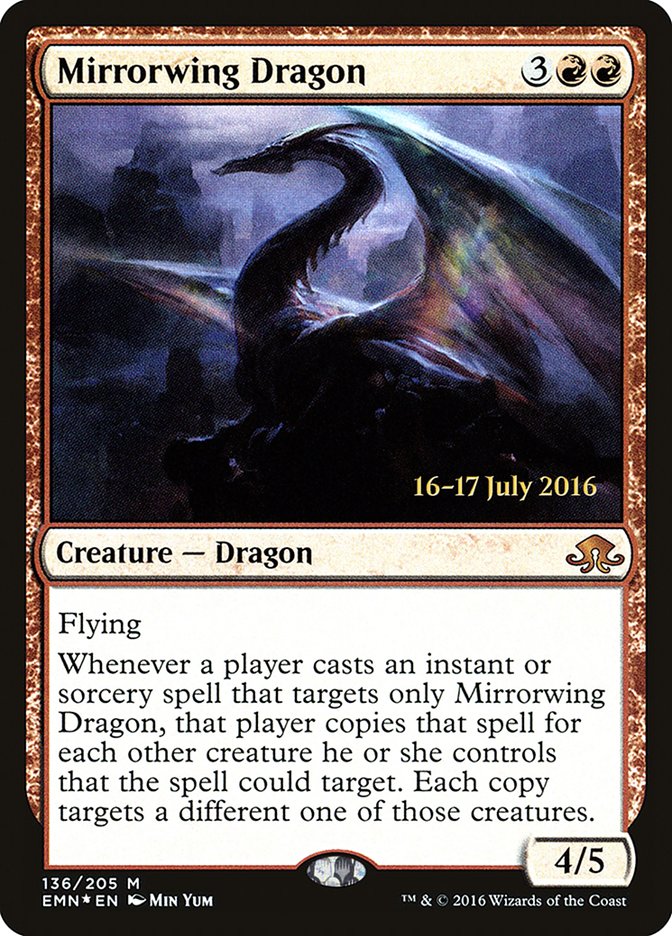 Mirrorwing Dragon [Eldritch Moon Prerelease Promos] MTG Single Magic: The Gathering | Red Claw Gaming