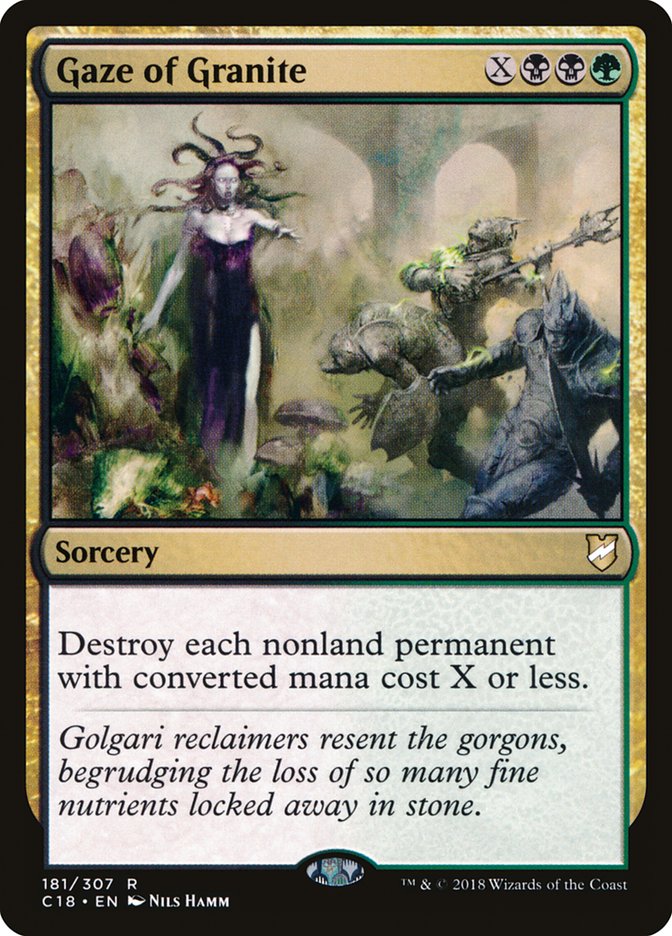Gaze of Granite [Commander 2018] MTG Single Magic: The Gathering | Red Claw Gaming