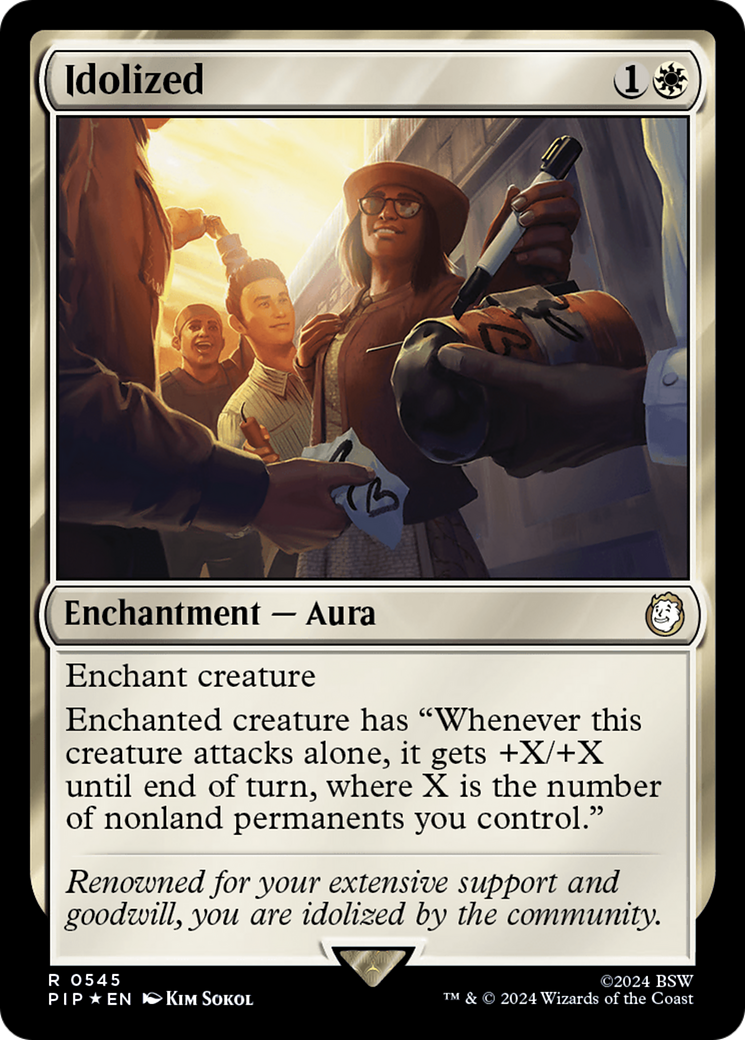 Idolized (Surge Foil) [Fallout] MTG Single Magic: The Gathering    | Red Claw Gaming